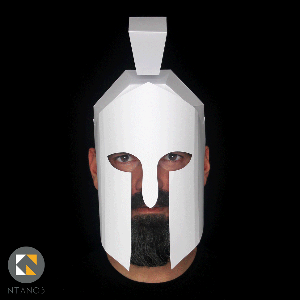 ancient greek helmet template