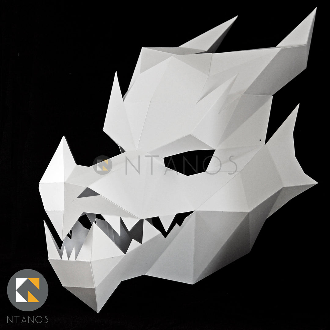 Dragon Mask Template