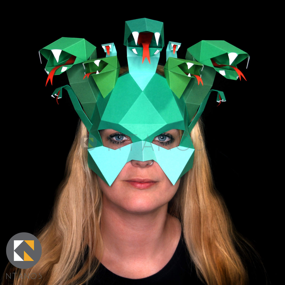 Medusa Paper Mask Papercraft Mask Template By Ntanos