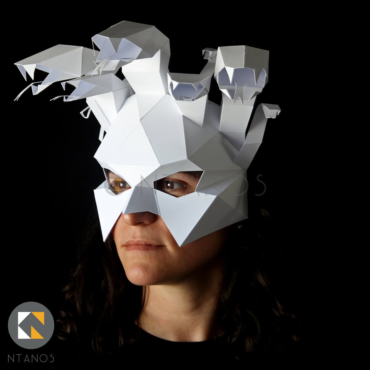 Medusa Paper Mask Papercraft Mask Template By Ntanos