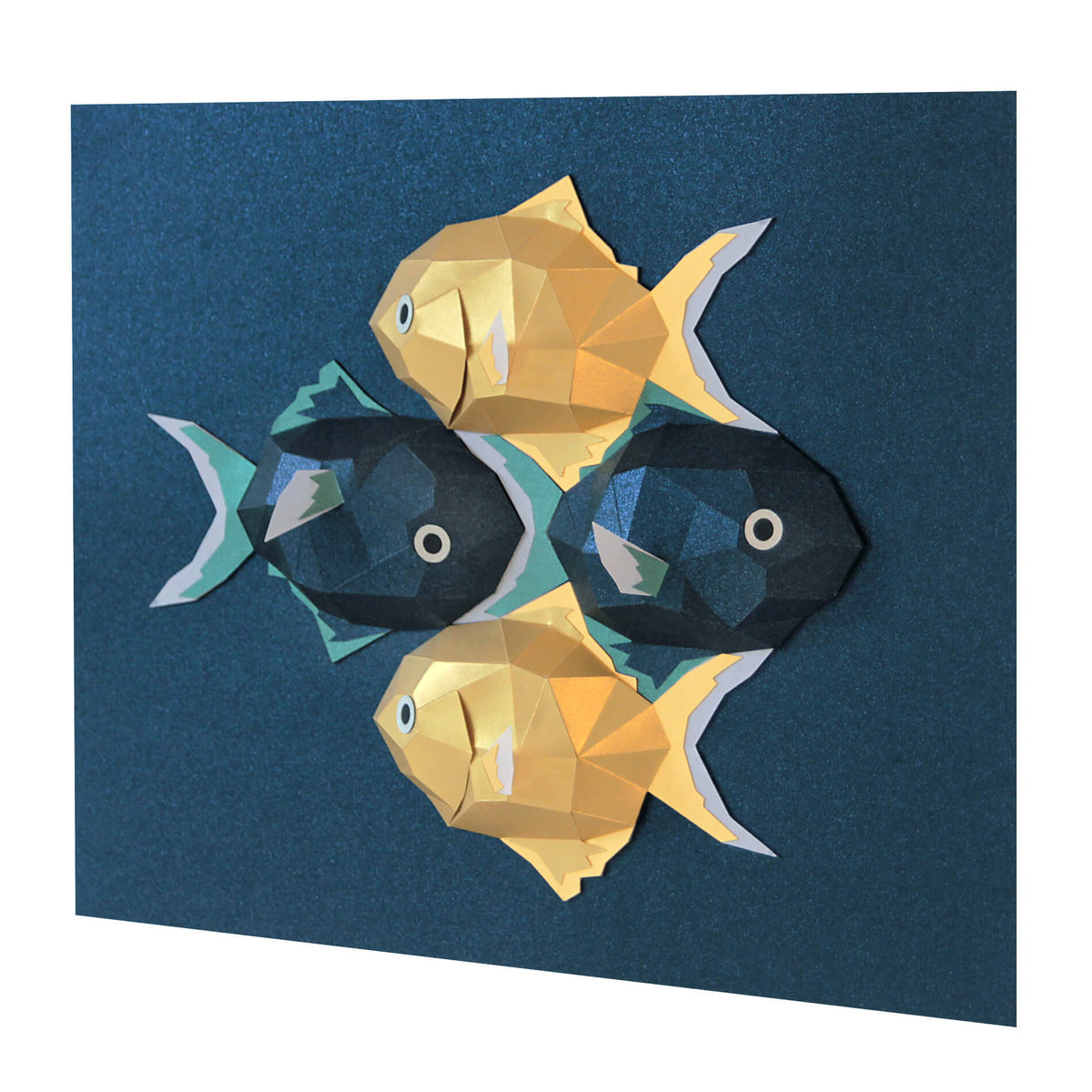 'Pisces' Paper Art 3D Fish Tessellation – Ntanos