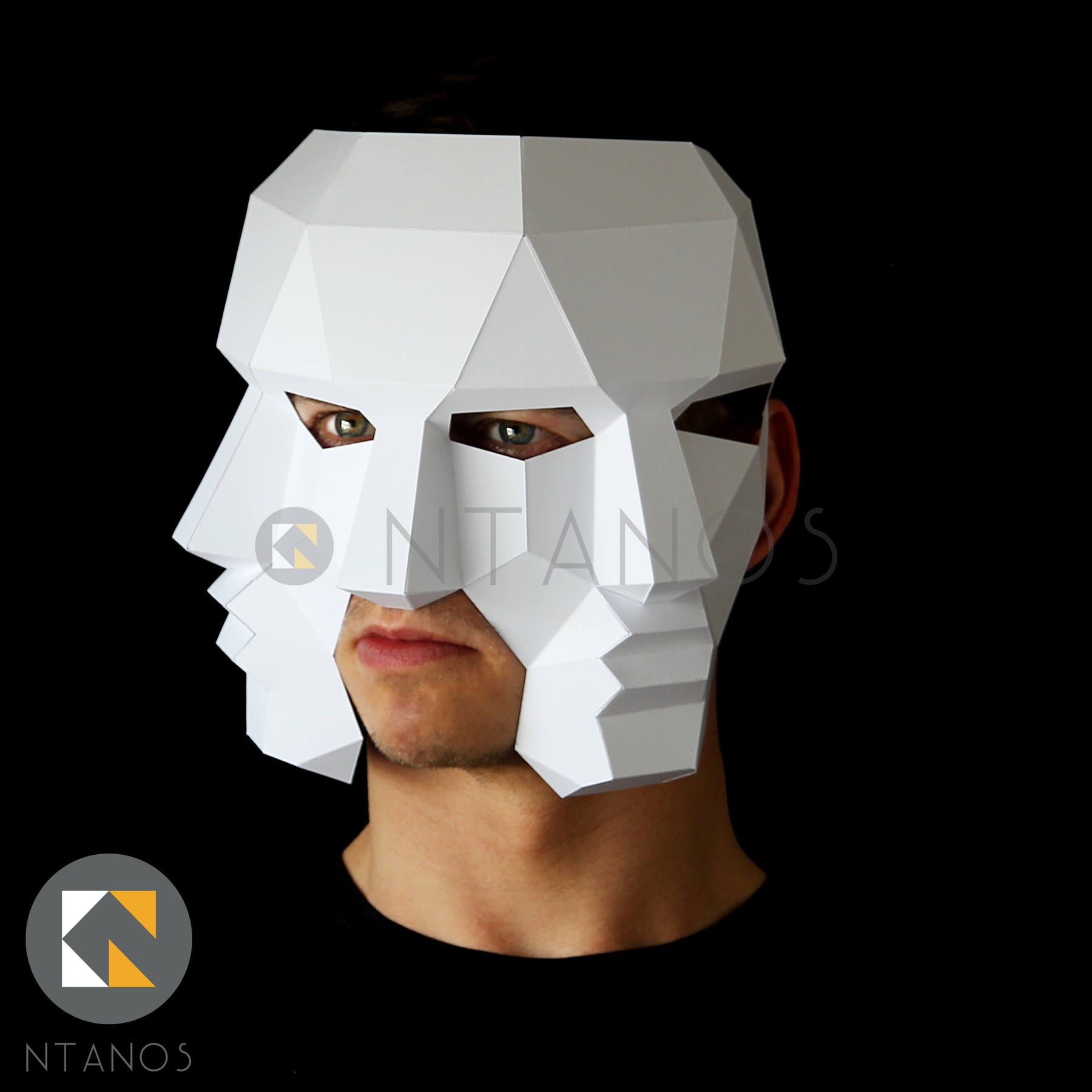 Three Face Mask | Papercraft Masks Templates by Ntanos
