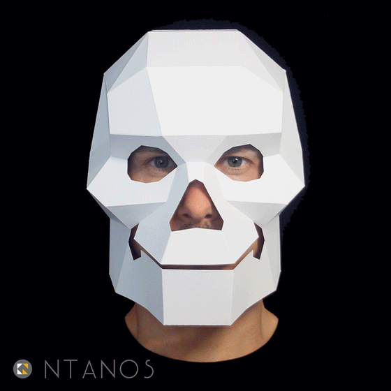 Papercraft Masks Designed by Ntanos | Templates for Your Creativity