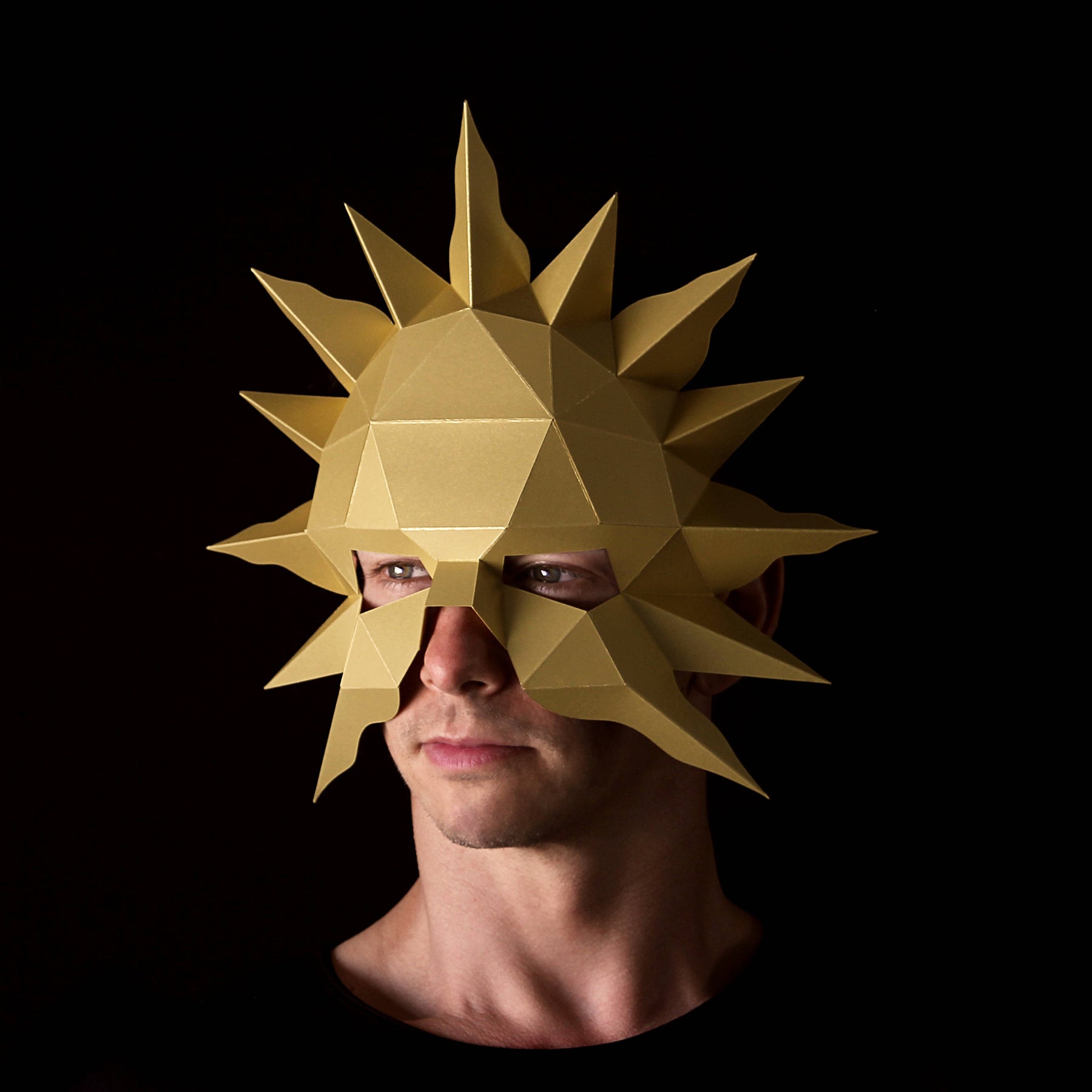 Sun Papercraft Mask By Ntanos | Download and Build Your Own