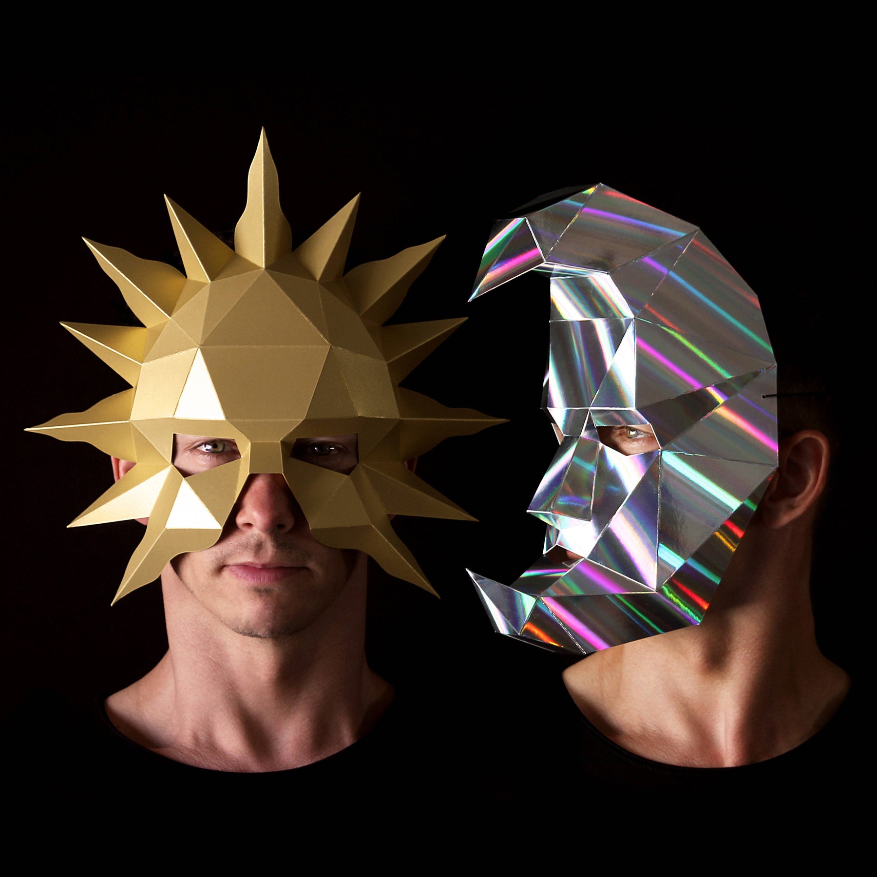 Sun Papercraft Mask By Ntanos | Download and Build Your Own